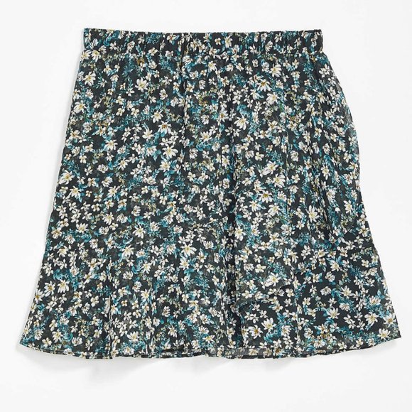 LOFT FLORAL RUFFLED PULL ON SKIRT - Picture 3 of 3